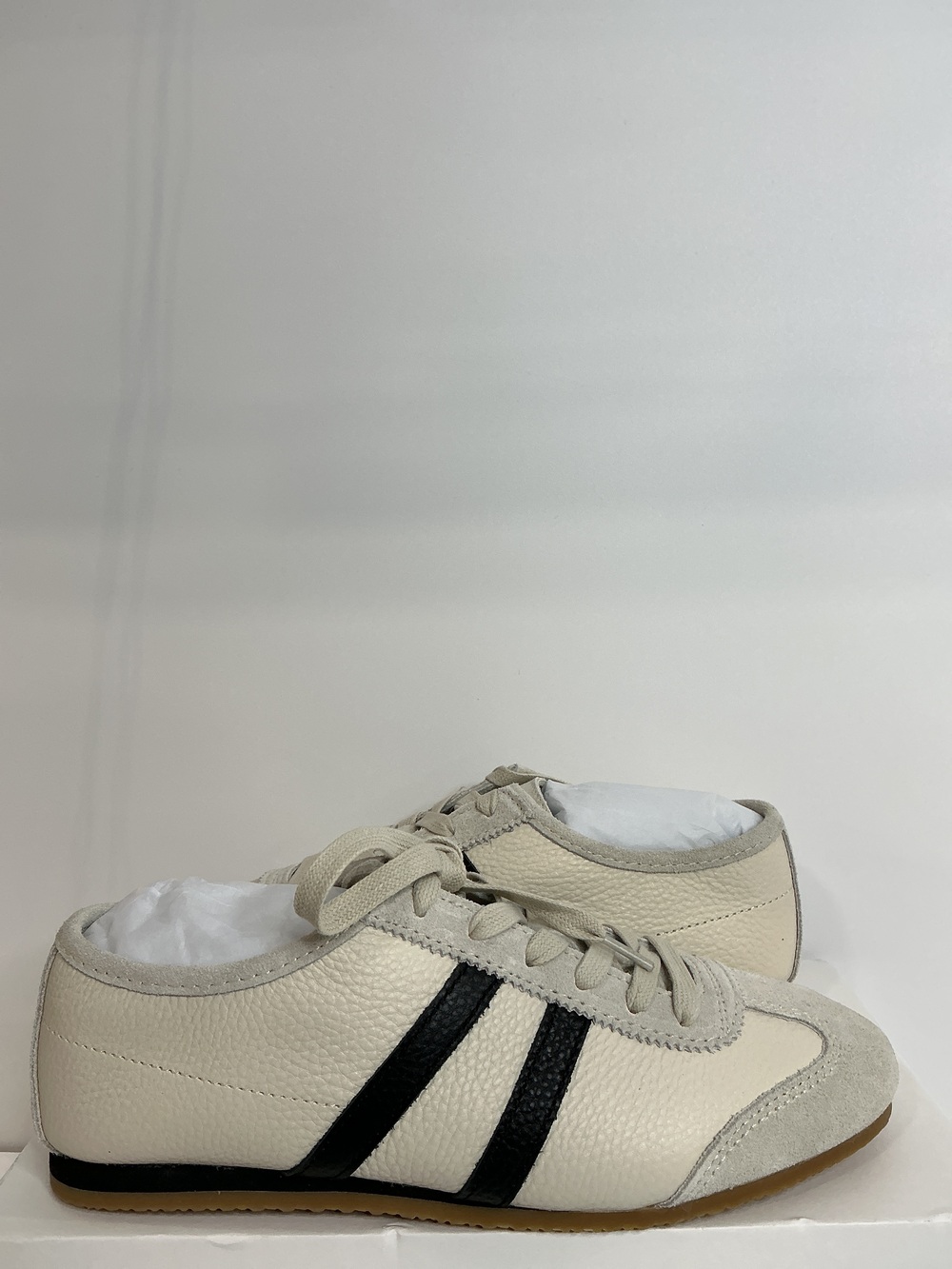 Italian Leather & Suede Low Profile Sneaker